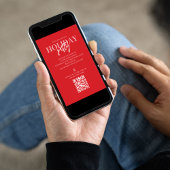 kerstfeestdag - bijtende buffelkaart QR-code Kaart