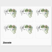 kerstfeestdag, Bouquet Name Tag (Vel)