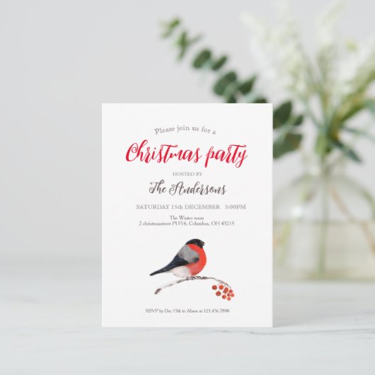 kerstfeestdag briefkaart (Staand voorkant)