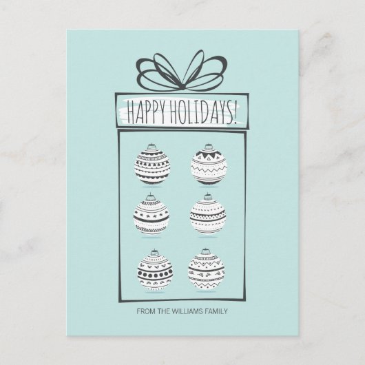 kerstfeestdag Briefkaart (Voorkant)