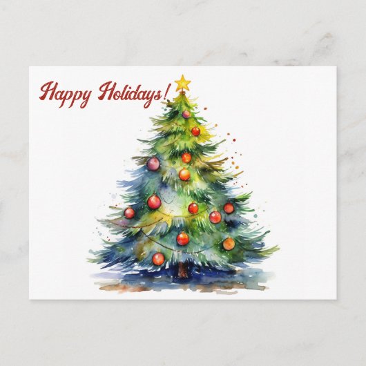 Kerstfeestdag Briefkaart (Voorkant)