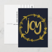kerstfeestdag briefkaart (Voorkant / Achterkant)