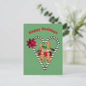 kerstfeestdag Briefkaart voor mannen (Staand voorkant)