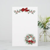 Kerstfeestdag Briefpapier (Staand voorkant)
