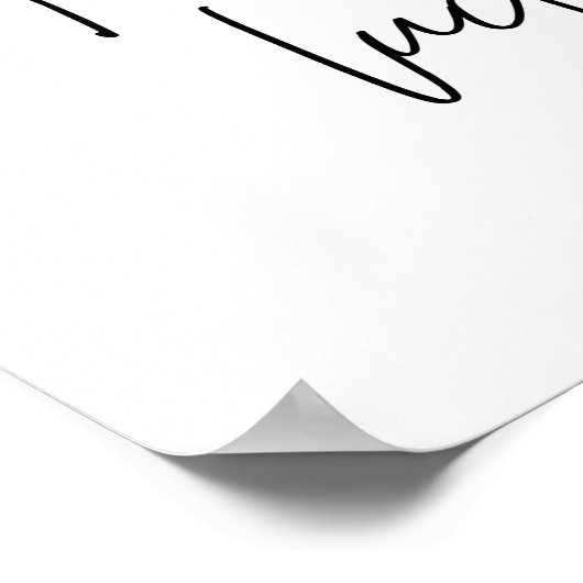 Kerstfeestdag bruiloft True Love Welcome Poster (Hoek)