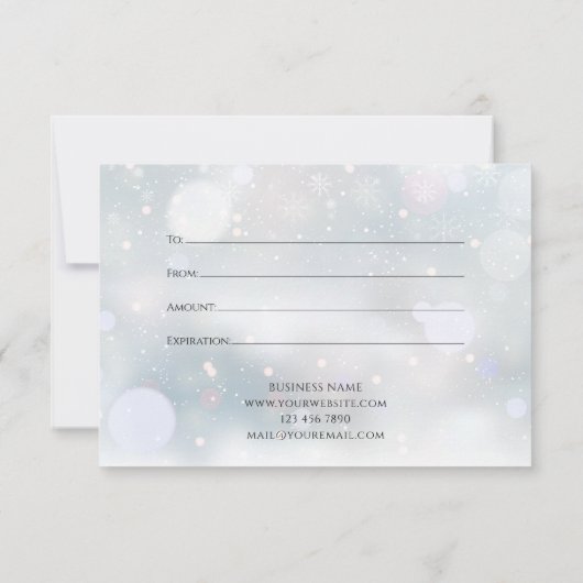 kerstfeestdag cadeaubon (Achterkant)