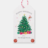 Kerstfeestdag Cadeaulabel (Voorkant)