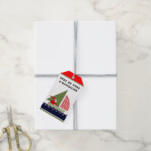 Kerstfeestdag Cadeaulabel (Met Touw)