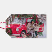 kerstfeestdag cadeaulabel (Achterkant Horizontaal)