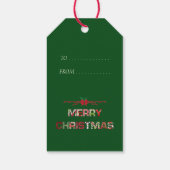 kerstfeestdag cadeaulabel (Achterkant)