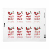 kerstfeestdag cadeaulabel etiket (Full Sheet)