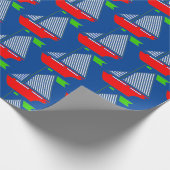 Kerstfeestdag Cadeaupapier (Hoek)