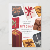 Kerstfeestdag cadeauruil voor ruil van geld kaart (Voorkant)