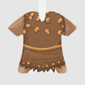 Kerstfeestdag Caveman Ornament (achterkant)