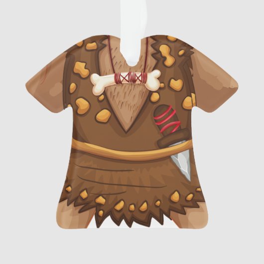 Kerstfeestdag Caveman Ornament (voorkant)