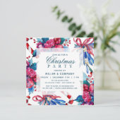 Kerstfeestdag Chic Corporate Kerstparty Kaart (Staand voorkant)