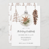 Kerstfeestdag cocktail kaart (Voorkant / Achterkant)