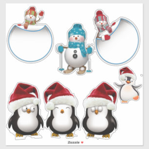 Kerstfeestdag Collectie Sticker