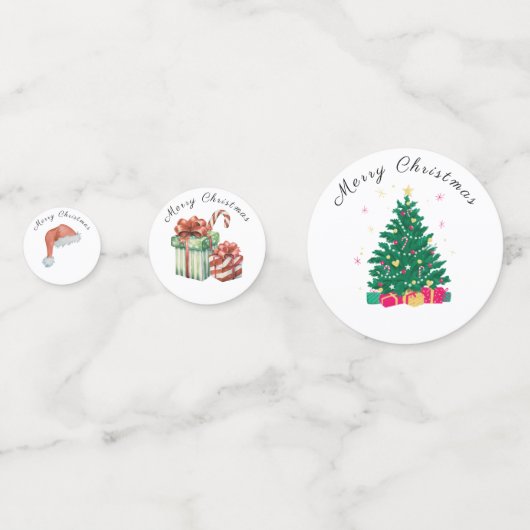 Kerstfeestdag Confetti (Voorkanten)