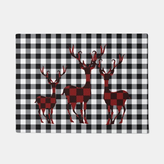 Kerstfeestdag Deurmat-Deer Deurmat (Voorkant)
