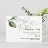 Kerstfeestdag Elegant Green Celebration Kaart (Staand voorkant)