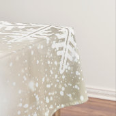 Kerstfeestdag Elegant Snowflake Tafelkleed (Voorbeeld)