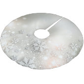 Kerstfeestdag Elegant Snowflake Tree Skirt Kerstboom Rok (Gekanteld)