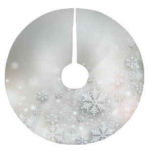 Kerstfeestdag Elegant Snowflake Tree Skirt Kerstboom Rok