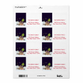 kerstfeestdag etiket (Full Sheet)