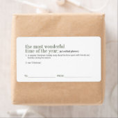 Kerstfeestdag Etiket (Insitu)