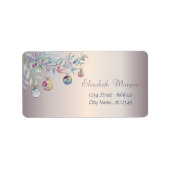 kerstfeestdag etiket (Voorkant)