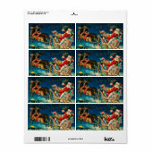 kerstfeestdag etiket (Full Sheet)