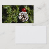 Kerstfeestdag Evergreen Decoration Background Visitekaartje (Voorkant / Achterkant)