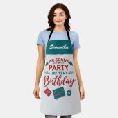 Kerstfeestdag feestdag feestdag op persoonlijke ti schort (Gedragen)