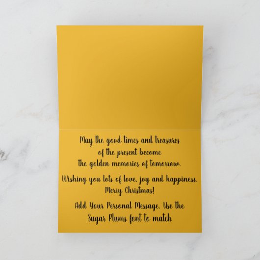 kerstfeestdag feestdagen kaart (Binnen)