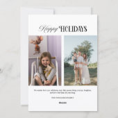 kerstfeestdag feestdagenkaart (Achterkant)