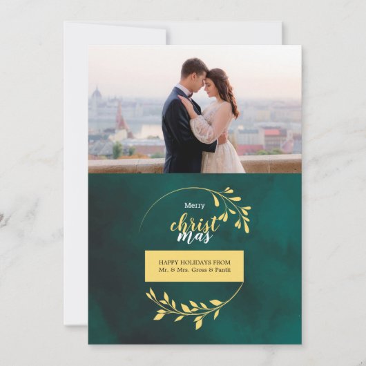 kerstfeestdag feestdagenkaart (Voorkant)