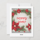 kerstfeestdag feestdagenkaart (Achterkant)