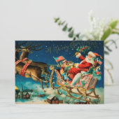  kerstfeestdag feestdagenkaart (Staand voorkant)