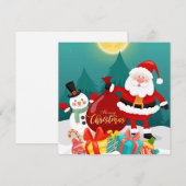 kerstfeestdag feestdagenkaart (Voorkant / Achterkant)