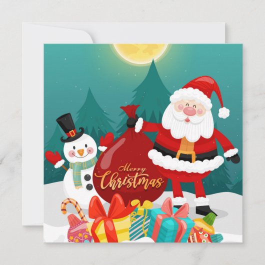 kerstfeestdag feestdagenkaart (Voorkant)