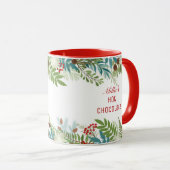 kerstfeestdag - Floral op maat Mok (Voorkant rechts)