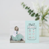 Kerstfeestdag Foto Briefkaart (Staand voorkant)