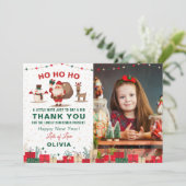 kerstfeestdag: foto kerstfeestdag bedankkaart (Staand voorkant)