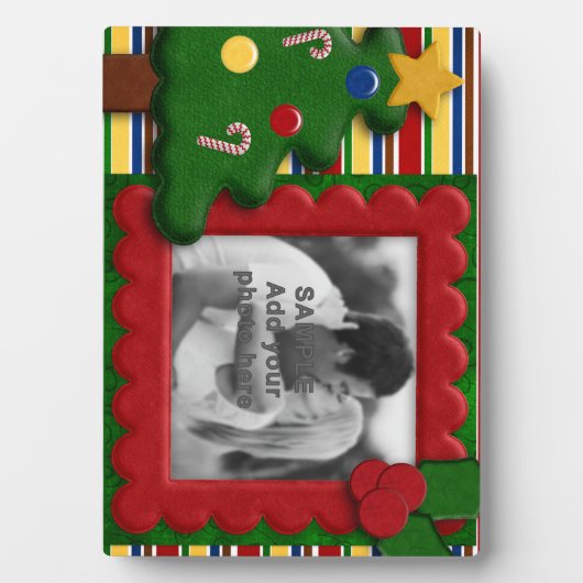 Kerstfeestdag Foto Lijst cadeau Fotoplaat (voorkant)