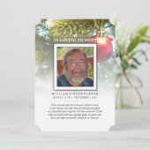 Kerstfeestdag Foto Memorial & Bedankt! Kaart (Staand voorkant)