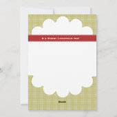 kerstfeestdag foto-monogram feestdagenkaart (Achterkant)