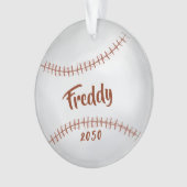 Kerstfeestdag Foto Simple Baseball Sports Ornament (voorkant)