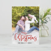 Kerstfeestdag Foto Sjabloon voor witte sneeuw (Staand voorkant)