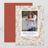  kerstfeestdag fotokaart feestdagenkaart (Voorkant / Achterkant)